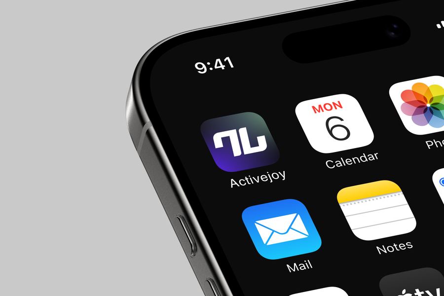Icono de la app Activejoy en un iPhone