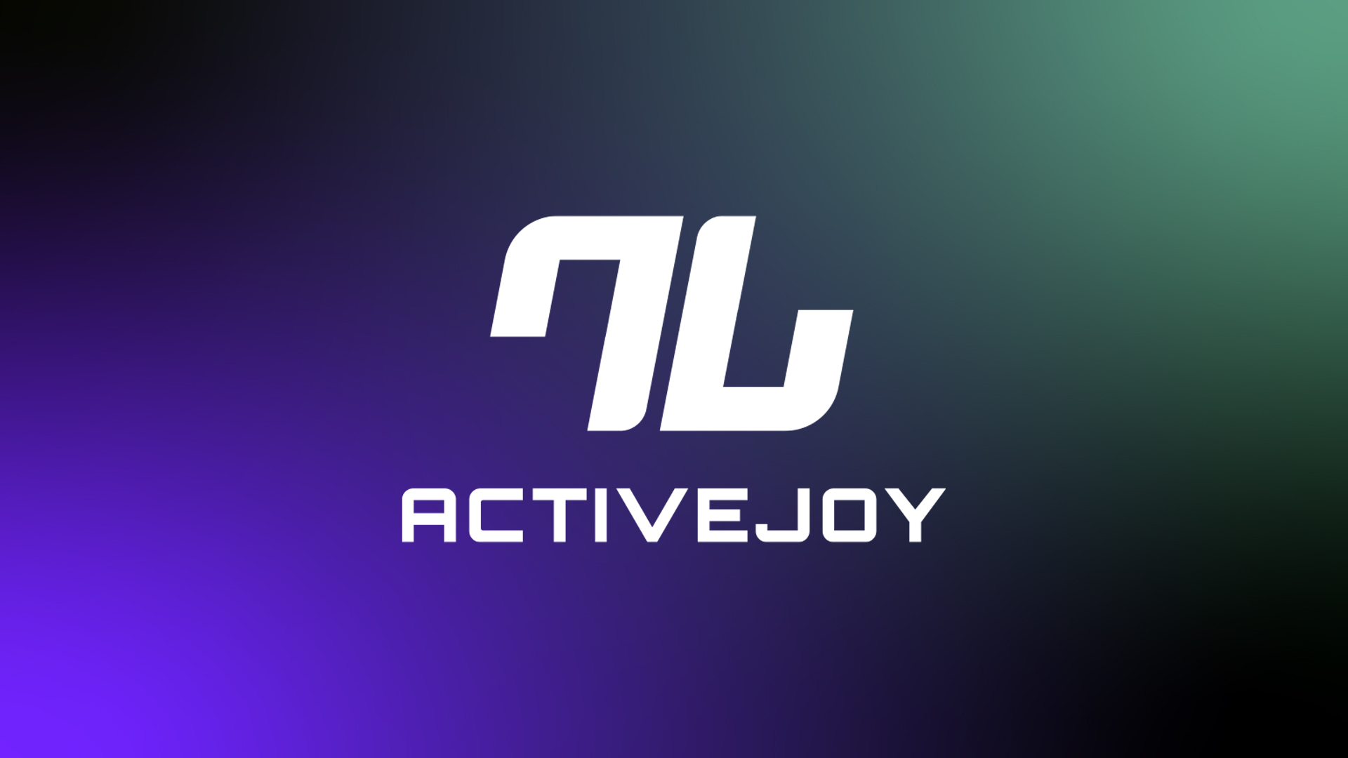 Logotipo de Activejoy sobre degradado
