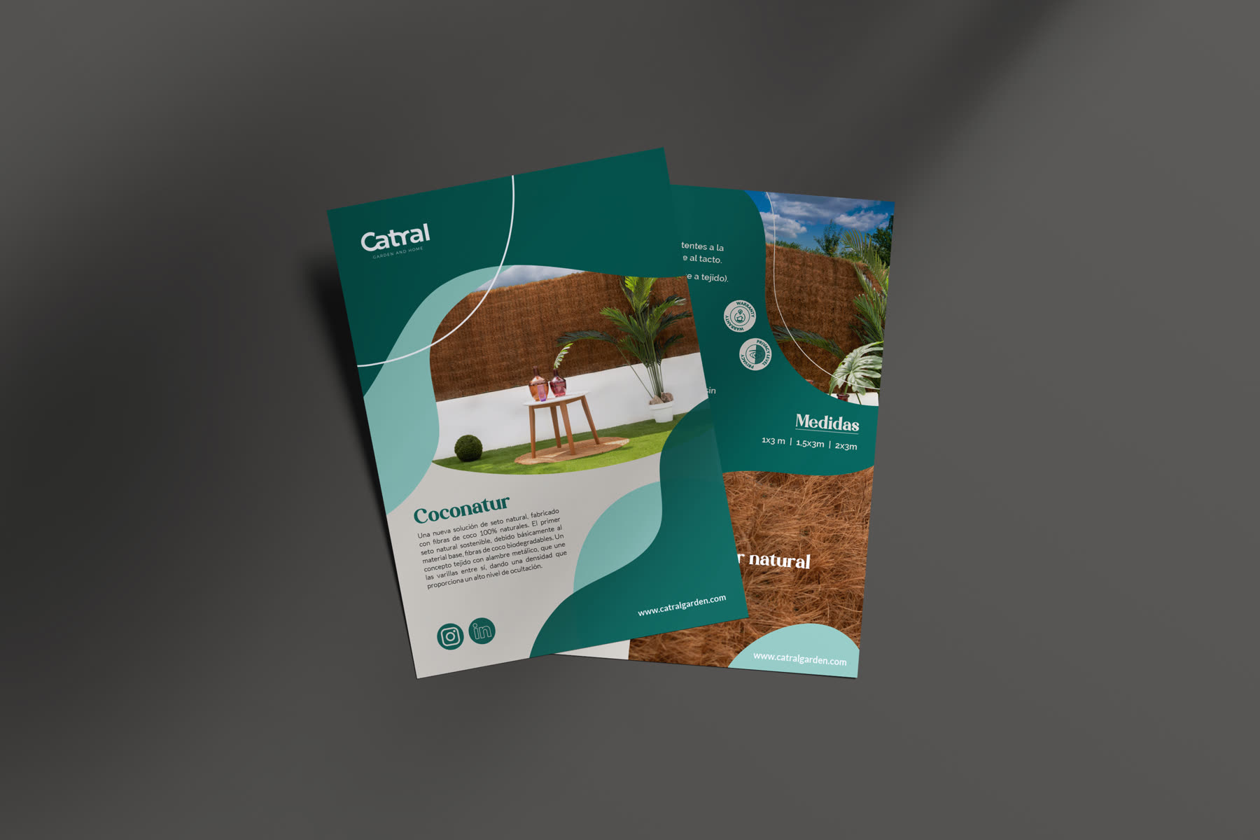 Flyers promocionales de Catral