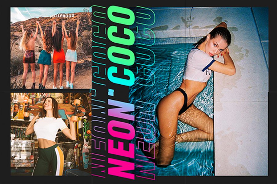 Pieza gráfica para Neon Coco