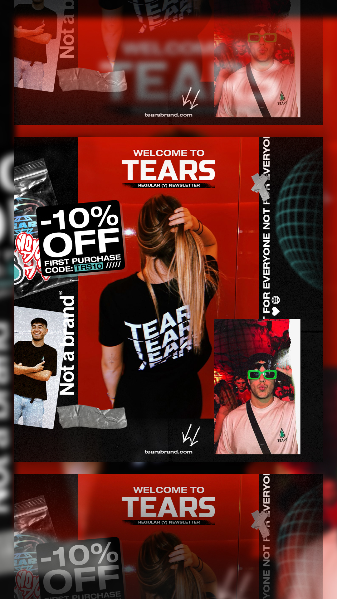 Tears — Newsletter -10% descuento